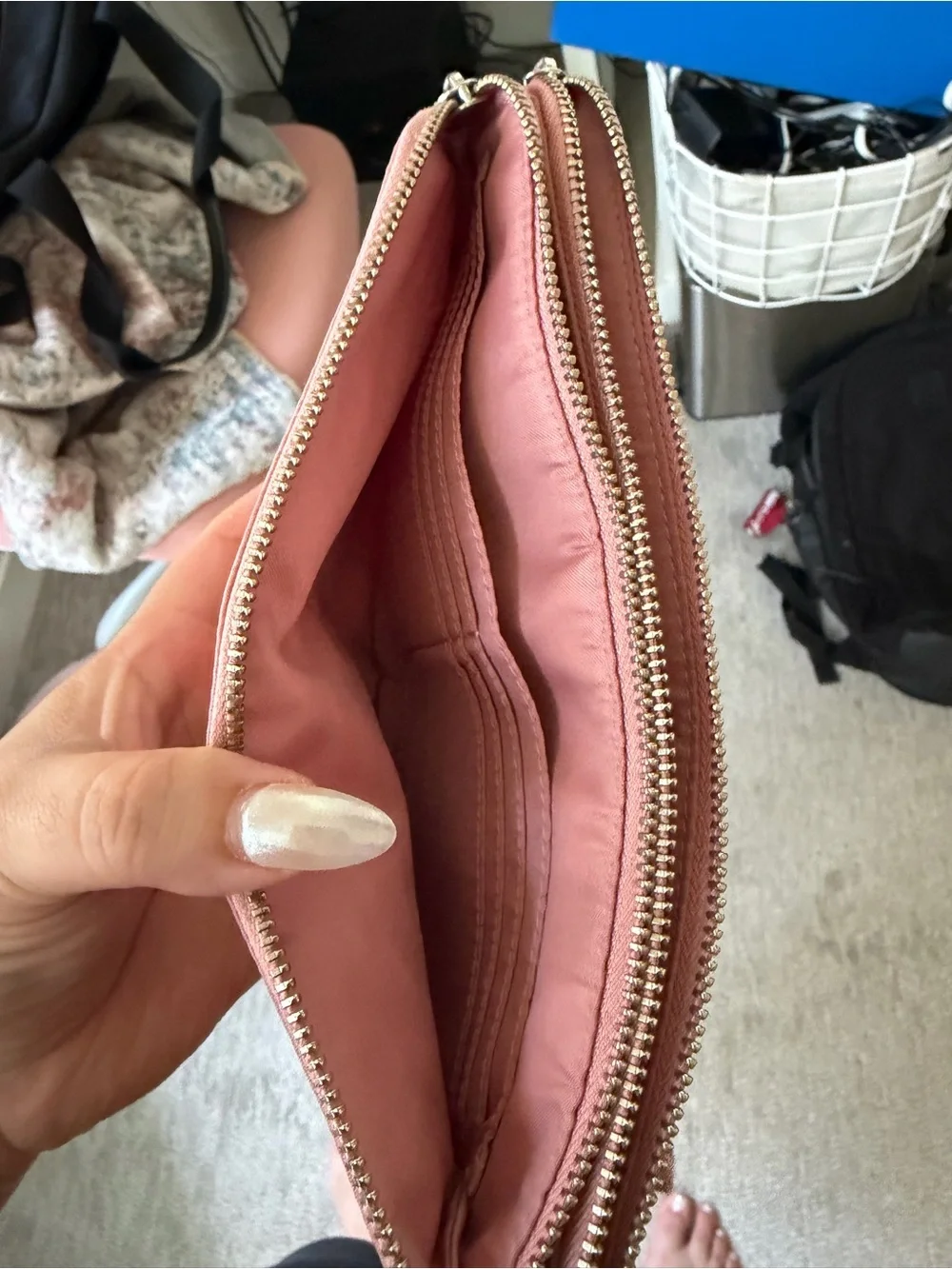 lululemon athletica Dusty Pink Wristlet Pouch